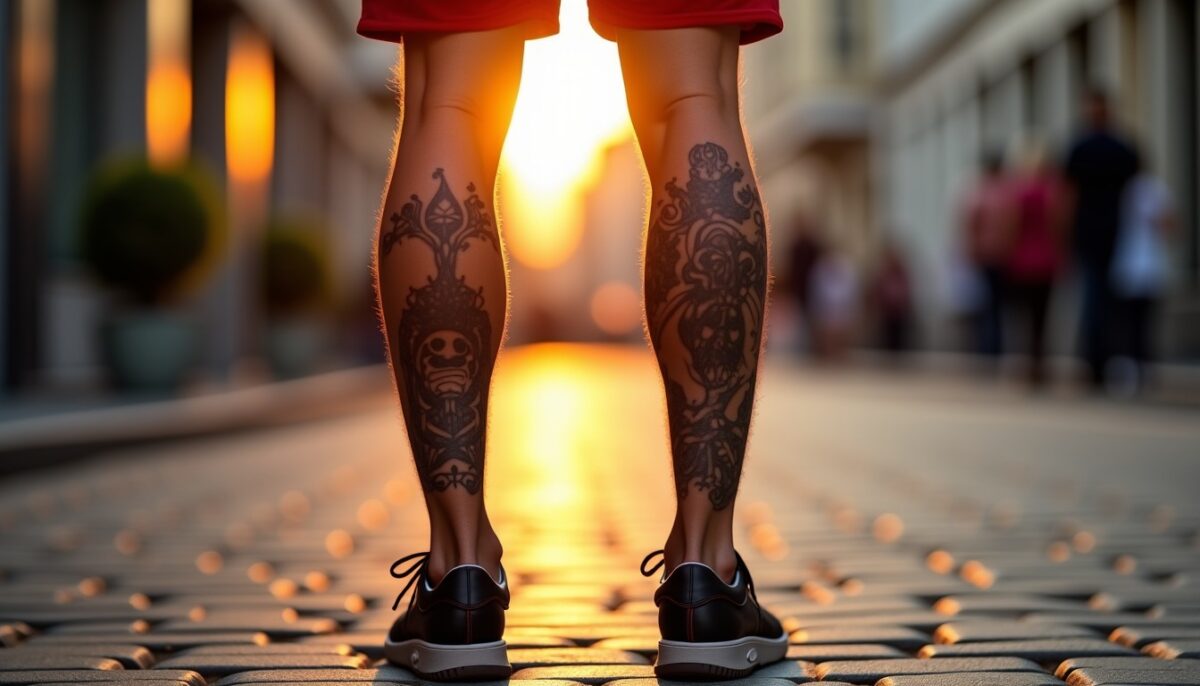 Tatouages pour mollet masculin en 2024 : inspirations modernes et symboliques révélées Tatouages pour mollet masculin en 2024 : inspirations modernes et symboliques révélées